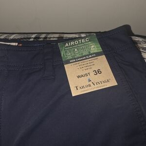 Tailor Vintage Dark Blue Slim Fit Shorts